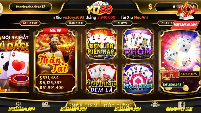 Chinh phục game đánh bài miễn phí tại Yo88 hấp dẫn